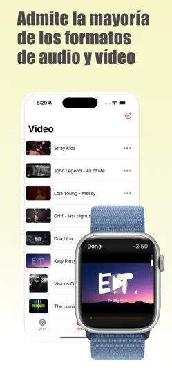 Captura de pantalla de WristPlayer - Música Y Vídeo en iPhone 3