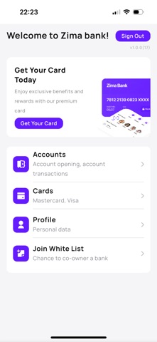 Zimabank screenshot