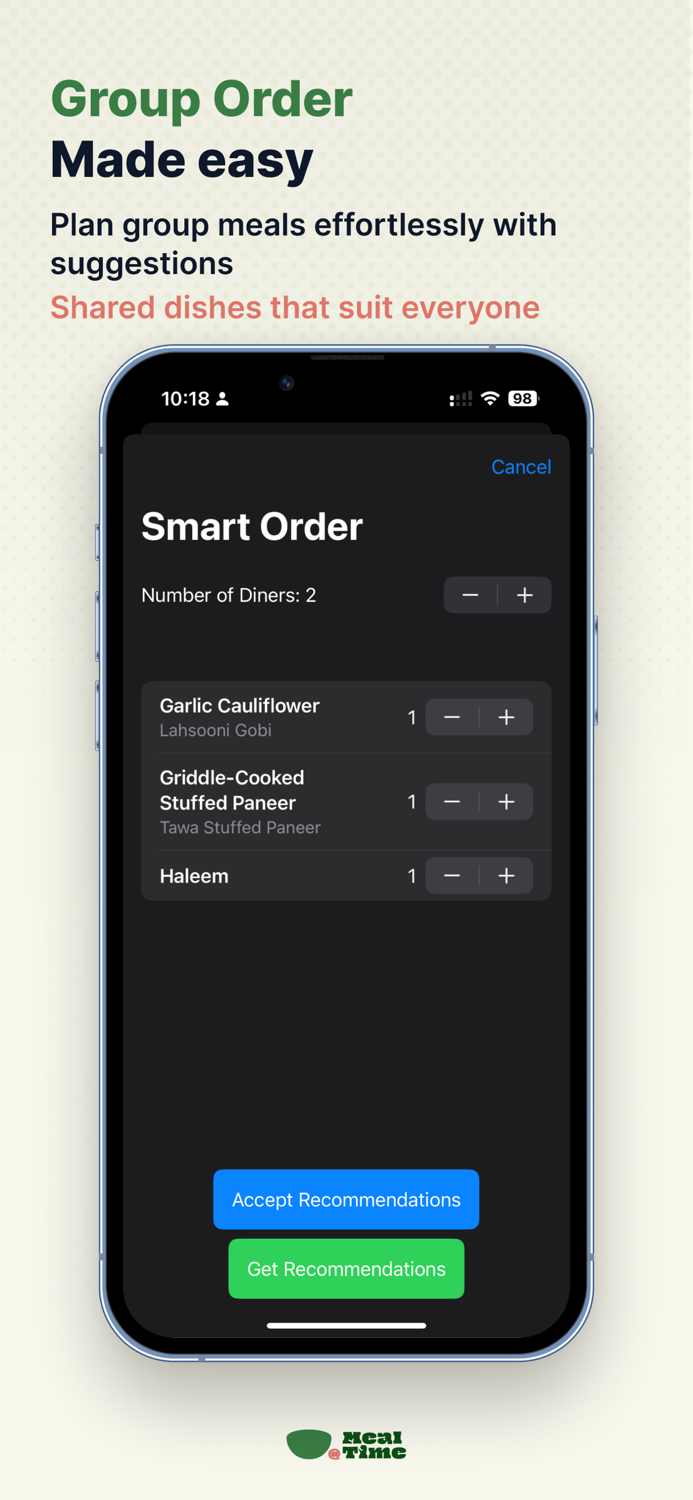 At Meal Time - AI Menu Reader