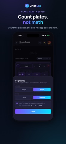 Lifter Log – Workout Tracker Screenshot 3 of 8
