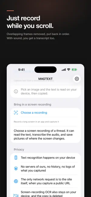 MAGTEXT: Stop Retyping Screens screenshot 2