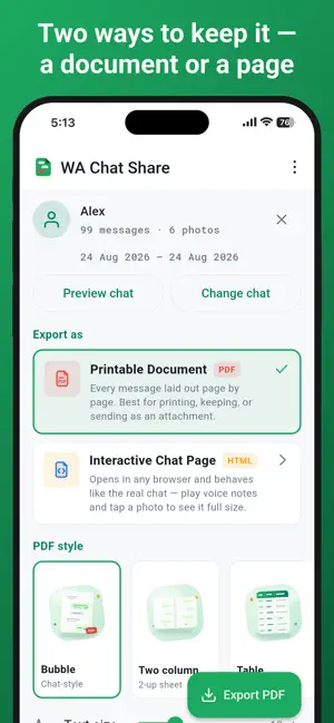 WA Chat Share screenshot 1