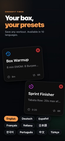 WOD & CrossFit Workout Timer screenshot