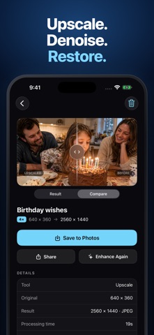 Local Photo Upscaler app screenshot