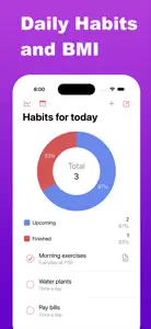 Easy Daily Habits and BMI screenshot #1 for iPhone