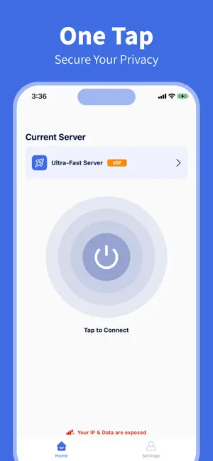 Tom VPN - Top VPN Secure Proxy iPhone screenshot 2