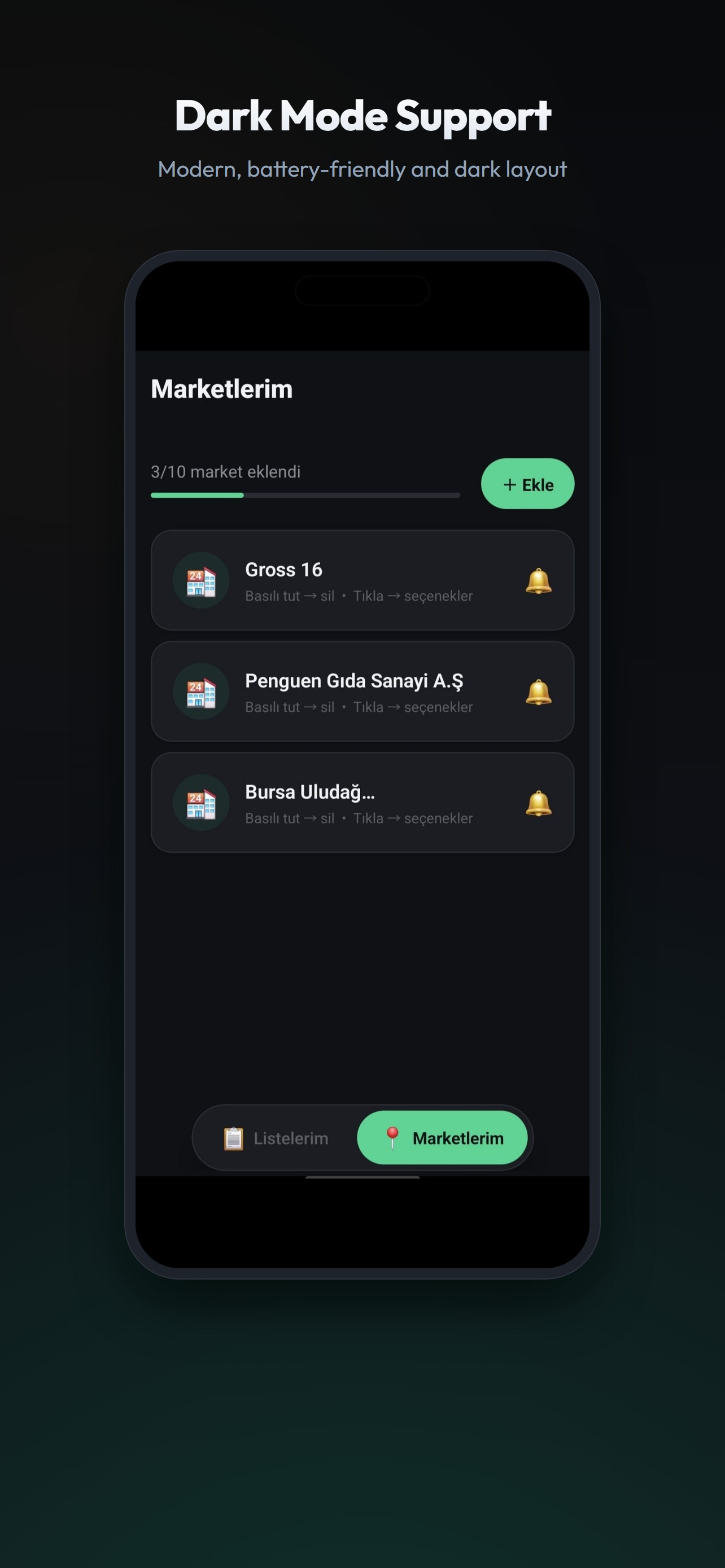 Sepet: Shopping List & Alerts
