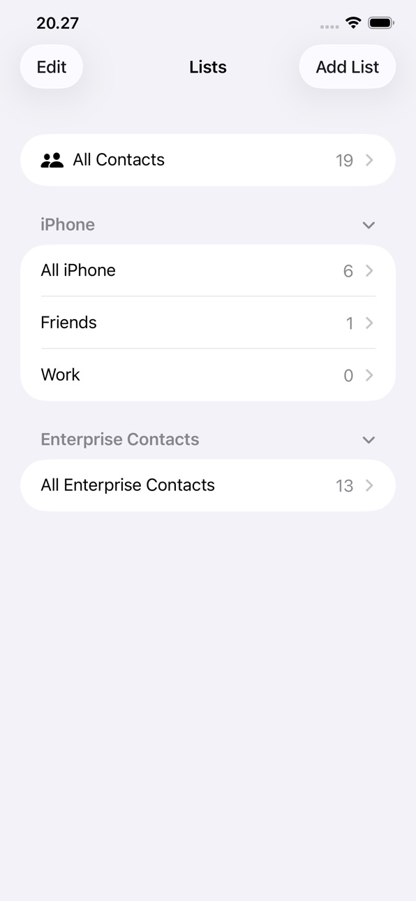iPhone screenshot