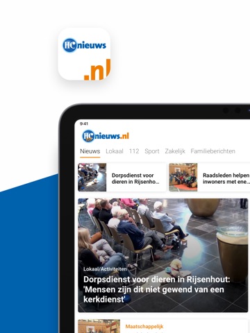 HCnieuws iPad screenshot