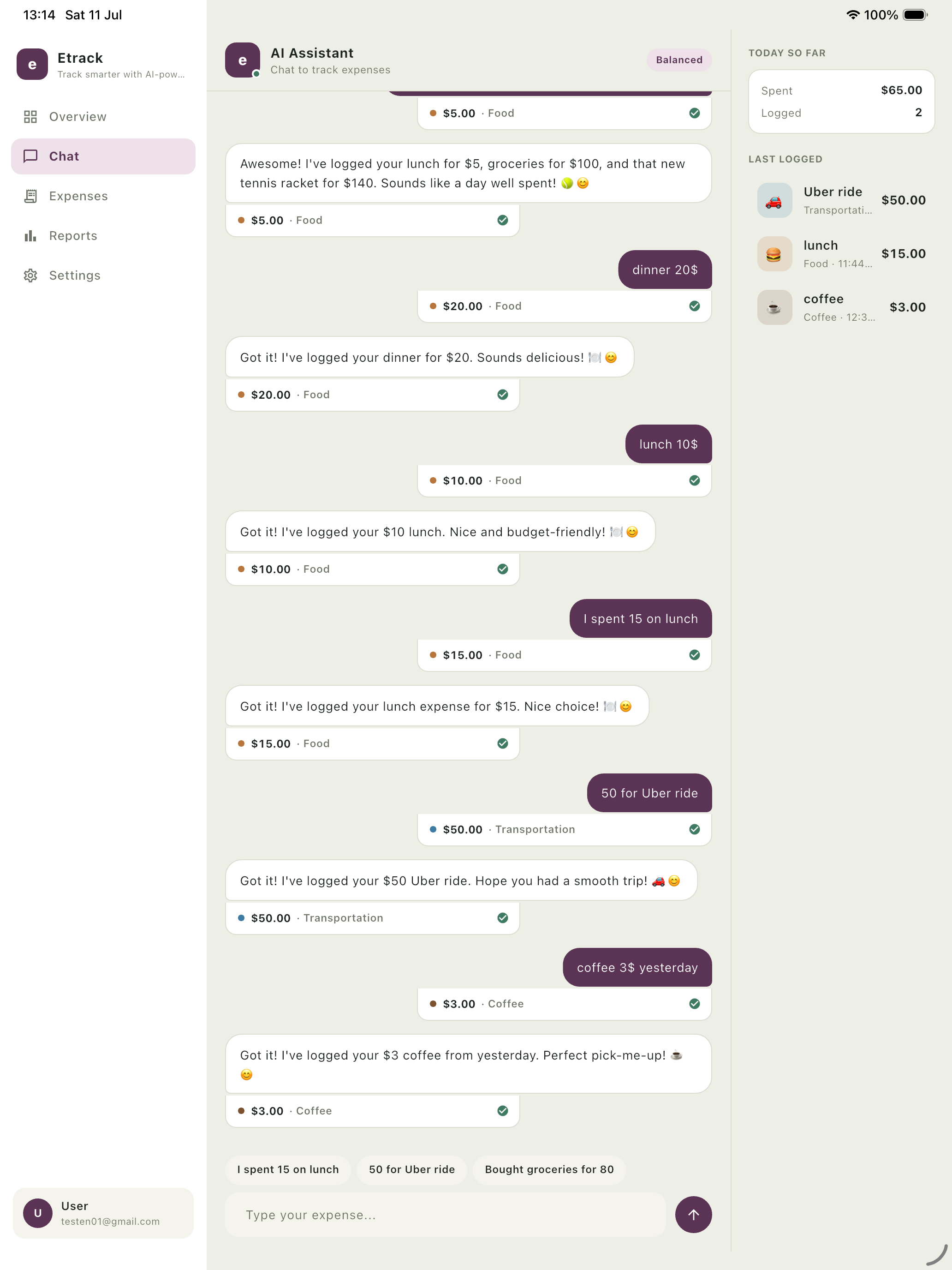 ETracking Expense screenshot 4