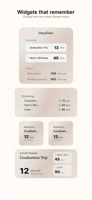 DaysEcho Countdown Widgets screenshot 4