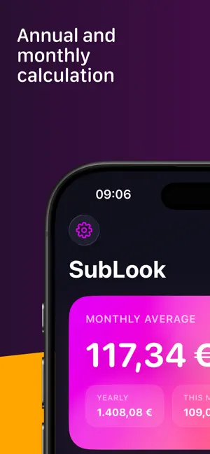 SubLook: Subscription Tracker screenshot 2