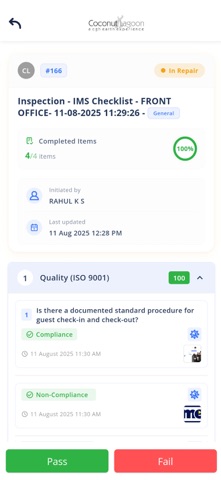 Hotelops Inspection App screenshot
