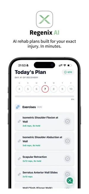 Regenix - AI Injury Recovery screenshot 1