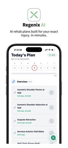 Regenix - AI Injury Recovery screenshot