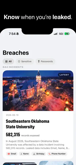 Leaked: Check your data breach screenshot 3