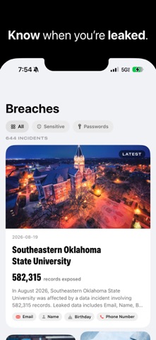 Leaked: Check your data breach Screenshot 3 of 5