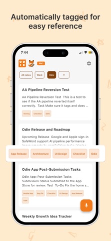 Odie: AI Voice Notes Screenshot 4 of 5