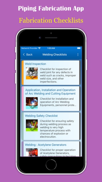 Piping Fabrication App Screenshot