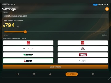 MyRoofMap iPad screenshot