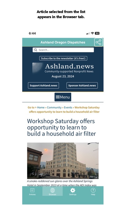 Ashland Oregon News Dispatches screenshot 3