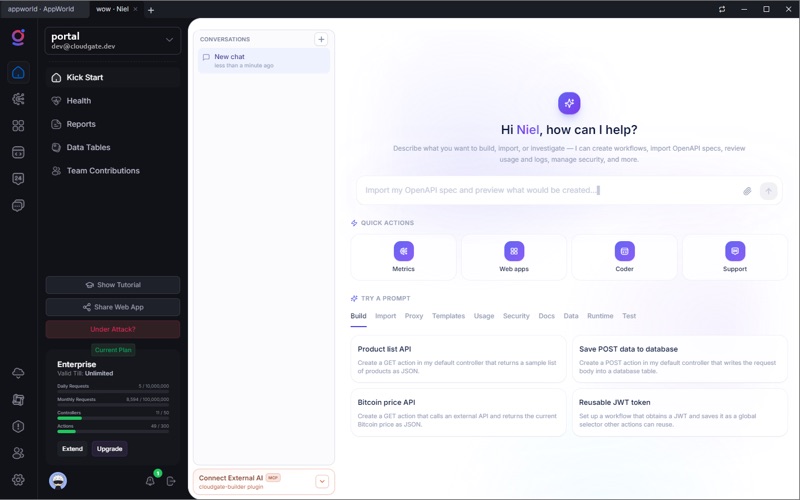 Cloudgate Hub screenshot