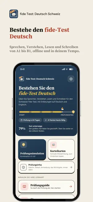 fide Test: Deutsch Schweiz screenshot 1