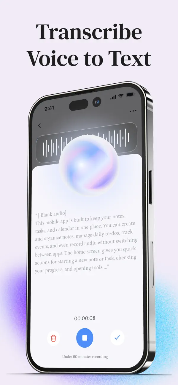 Screenshot #3 pour AI Note Taker By Bee Note