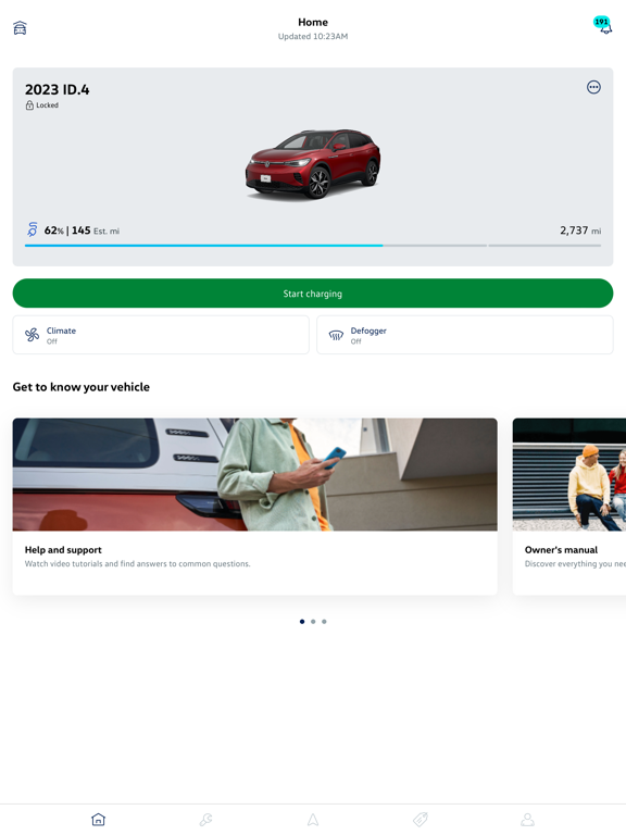 myVW iPad screenshot 4 - Lifestyle app