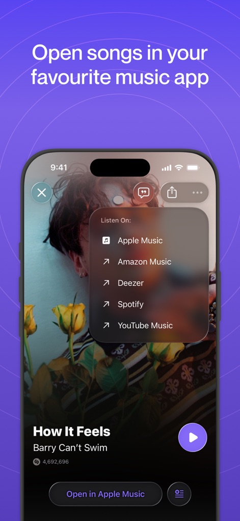 Shazam: Find Music & Concerts - Cross-Platform Playback
