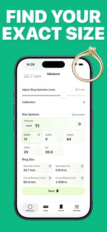 Ring Sizer — Measure Fingers Screenshot 1 of 3