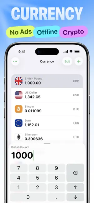 Ad-Free Currency Converter screenshot 1