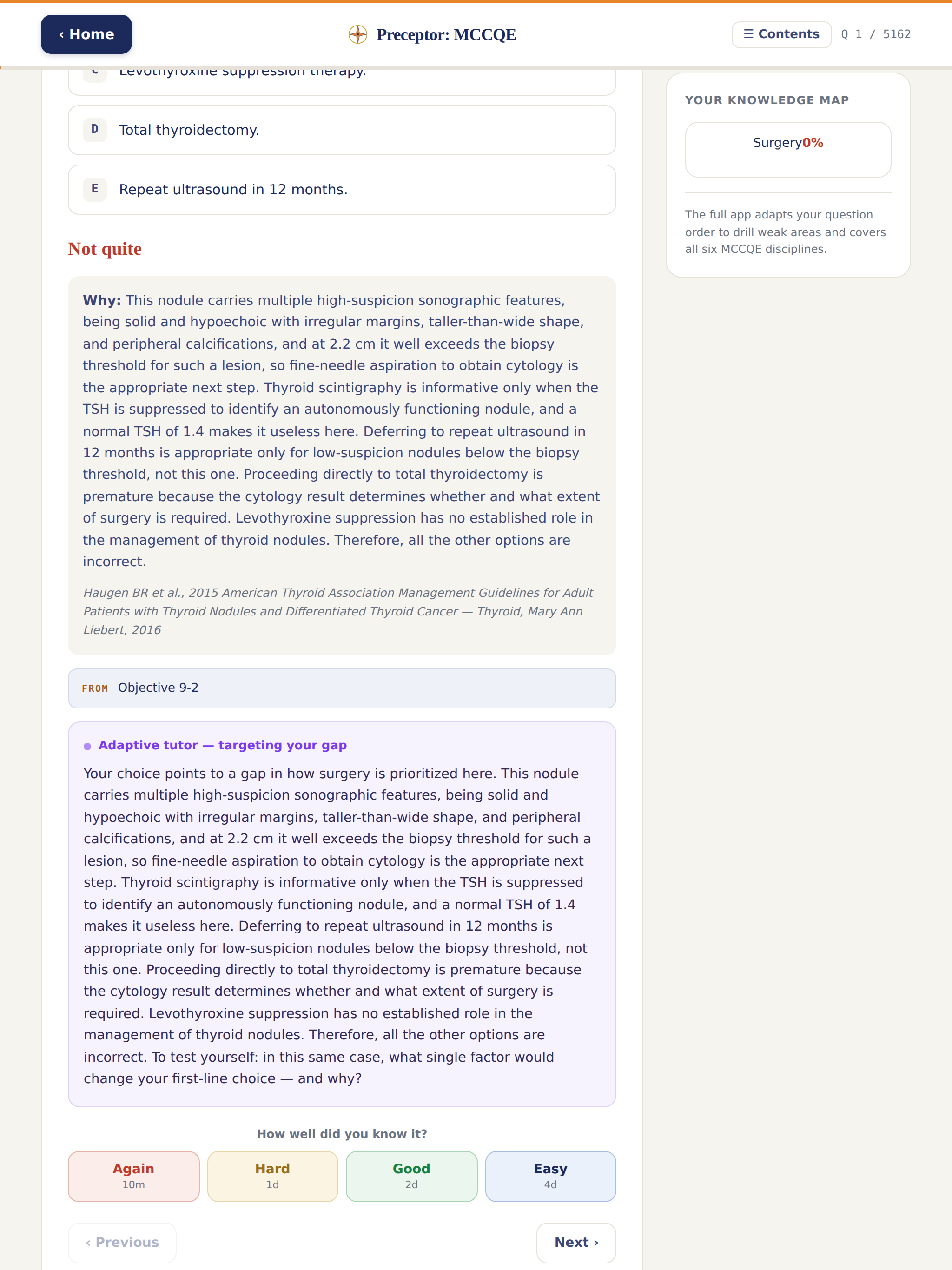 Preceptor: MCCQE screenshot 8