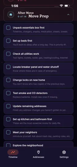 Скриншот Move Prep на iPhone 2