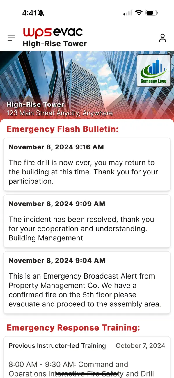 Screenshot #1 pour WPS Evac
