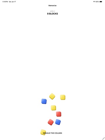 CLMN - Daily Memory Game iPad screenshot