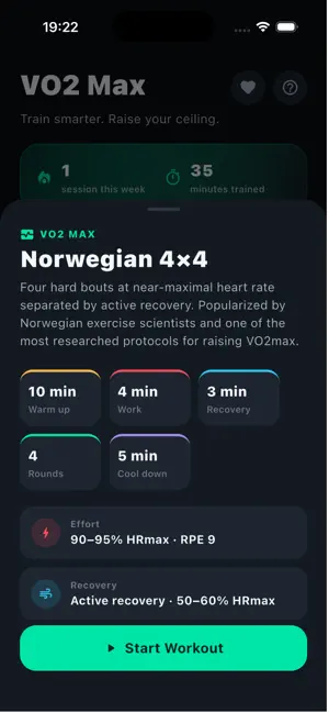 VO2 Max Helper screenshot 2