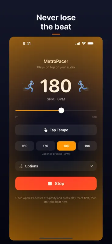 MetroPacer: Run Cadence screenshot 2 of 4