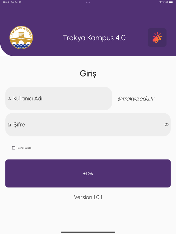 Trakya Kampüs 4.0 iPad screenshot 2