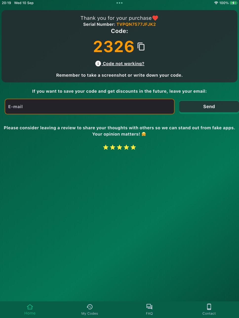 iPad screenshot