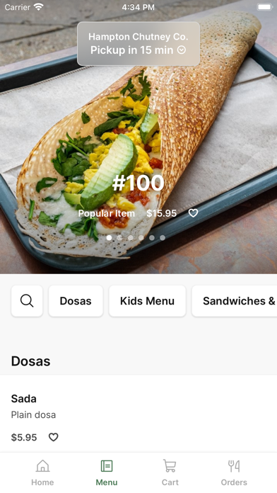 Hampton Chutney iPhone screenshot 2 - Food & Drink app
