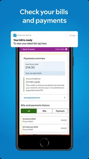 Anglian Water MyAccount screenshot 2