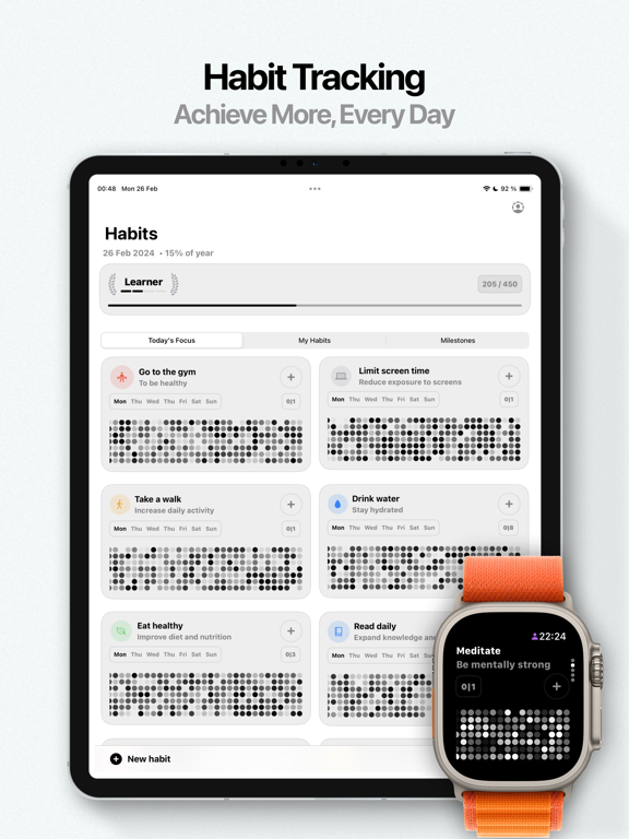 Habit Tracker - Haby iPad screenshot 2 - Productivity app