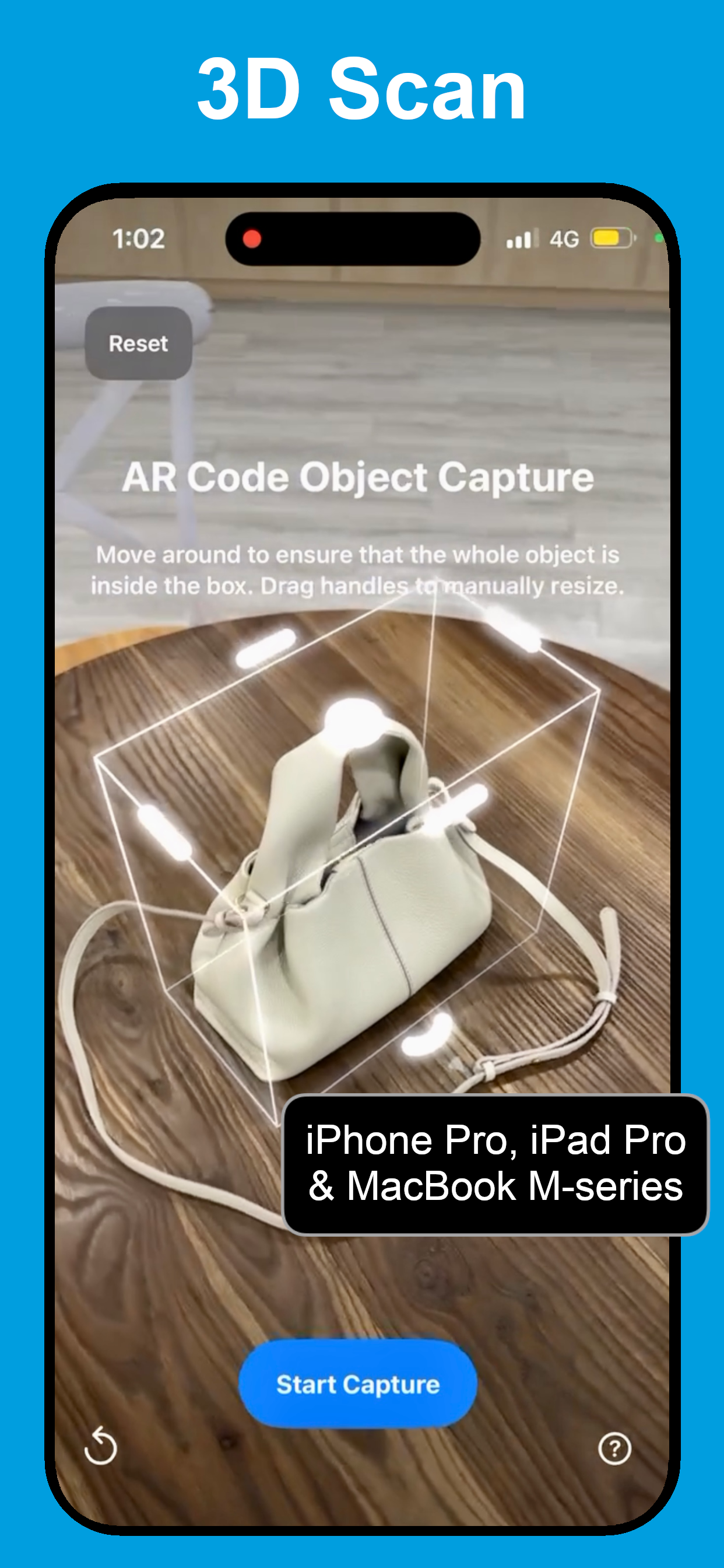 AR Code Object Capture 3D Scan