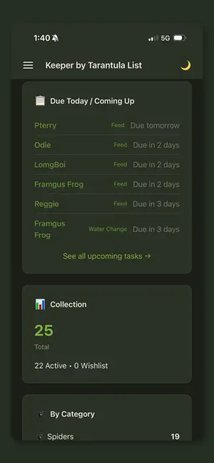 Keeper by Tarantula List screenshot 2