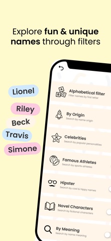Baby Name Match iPhone screenshot