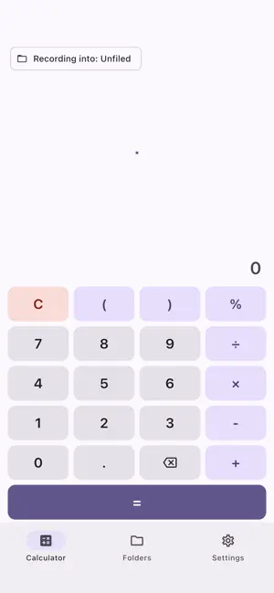 CalcNote: Calc Log & Folders screenshot 1