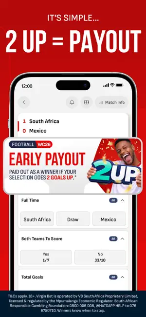 Virgin Bet: Sports Betting iPhone screenshot 2