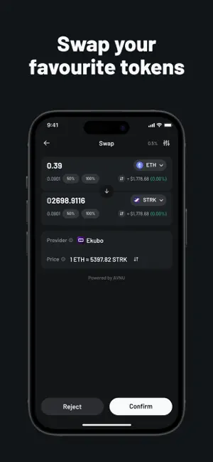 Ready X: Starknet wallet screenshot 3
