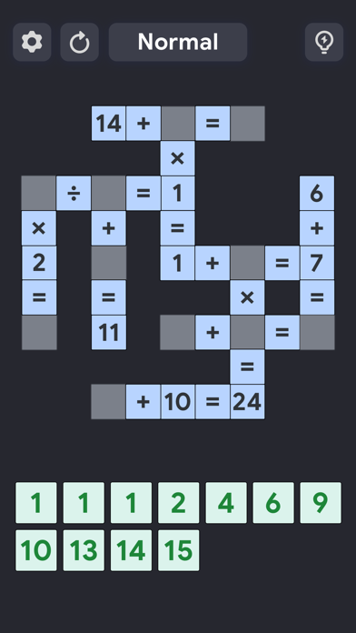 Crossmath Games - Math Puzzle Screenshot